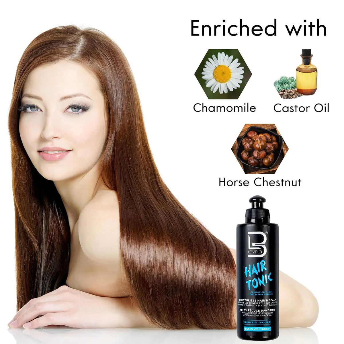 L3 Revitalizing Hair Tonic for Shine and Volume