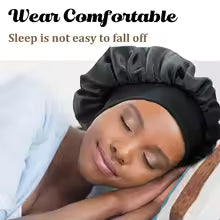 Silk Satin Lined Sleep Shower Cap
