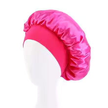 Silk Satin Lined Sleep Shower Cap