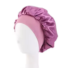Silk Satin Lined Sleep Shower Cap