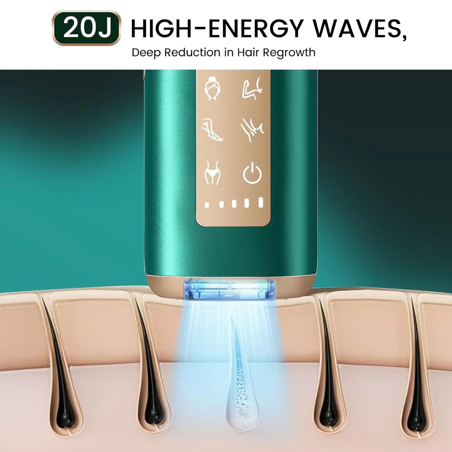 Sapphire Ice Cooling IPL Hair Removal Device